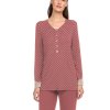 Bodkované pyžamo z mikromodalu Vamp 15062 (Farba RED ROOIBOS, Veľkosť S)
