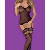 Body Obsessive Bodystocking F214 (Farba Čierna, Veľkosť S/M/L)