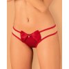 Tanga s mašlou Obsessive Rubinesa (Veľkosť S/M)