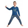 Bavlnené pyžamo s rubikovými kockami Cornette Cube Master (Farba Modrá, Veľkosť 98-104)