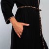 Župan s leopardím vzorom Italian Fashion Eila (Farba Čierna, Veľkosť S)