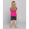 Krátke bavlnené pyžamo s potlačou zebry Italian Fashion Afrika (Farba Fuxia, Veľkosť 98-104)