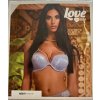 Čipkovaná push-up podprsenka Love and Bra 60611 (Farba Svetlomodrá, Veľkosť 70 B)