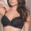 Vystužená čipkovaná podprsenka Leilieve C1400 (Farba Čierna, Veľkosť 70 C)