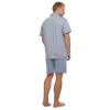 Krátke pyžamo Pleas (Farba Sivo modrá, Veľkosť M)