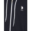 Pánska mikina na zips U.S.POLO ASSN. 18469 basic (Farba Čierna, Veľkosť S)