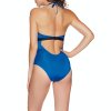 Celé plavky s výrezom Tommy Hilfiger (Farba Modrá, Veľkosť S)