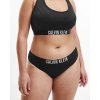 PLUS SIZE Plavkový spodný diel s hrubou gumou Calvin Klein (Farba Čierna, Veľkosť XL)
