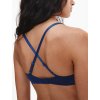 Vystužená podprsenka bez kostíc Calvin Klein QF6017E (Farba Tmavomodrá, Veľkosť 75 B)