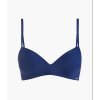 Vystužená podprsenka bez kostíc Calvin Klein QF6017E (Farba Tmavomodrá, Veľkosť 75 B)