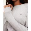 Dlhá bavlnená mikina Tommy Hilfiger (Farba Sivý melír, Veľkosť XS)