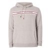 Pánska mikina s kapucňou a výrazným nápisom Tommy Hilfiger UM02427 (Farba Sivý melír, Veľkosť M)