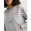 Dámska oversize mikina s výrazným nápisom Tommy Hilfiger UW04060 (Farba Sivý melír, Veľkosť S)