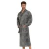 Dlhý froté župan De Lafense (Farba Grafitová šedá, Veľkosť M)