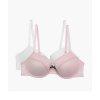 2PACK Vystužená podprsenka s kosticou (Farba Bledoružová, Veľkosť 75 C)