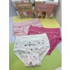 3PACK Dievčenské bavlnené nohavičky s hviezdičkami Cotonella AB298