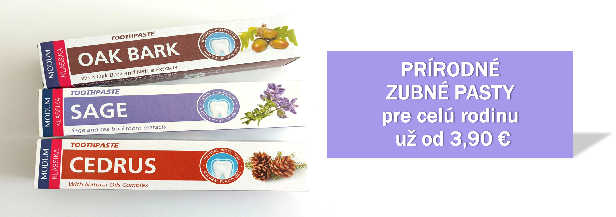 Lacné prírodné zubné pasty pre celú rodinu