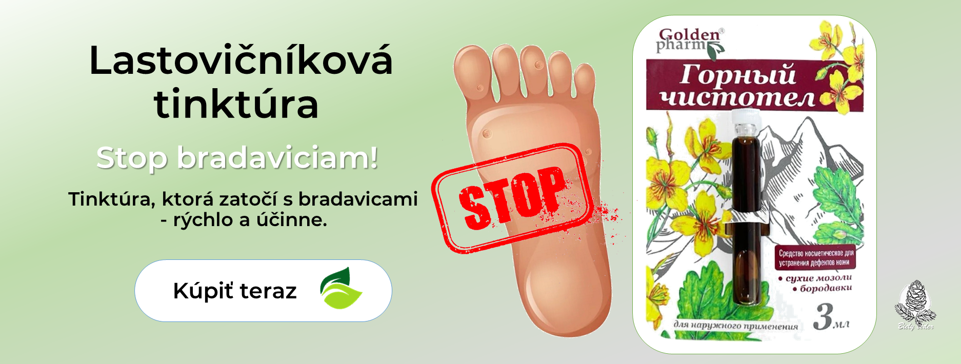 Lastovičníková tinktúra na bradavice