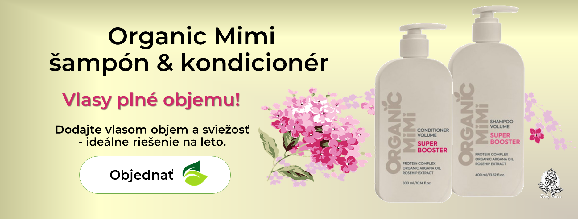Šampón a kondicionér na objem Organic Mimi