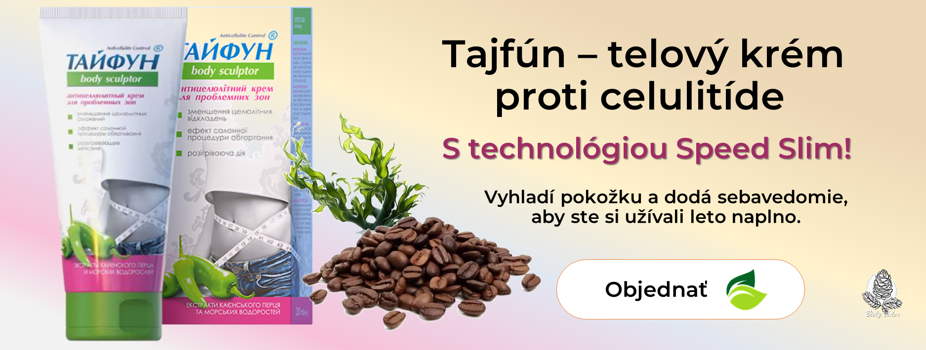 Telový krém proti celulitíde Tajfún