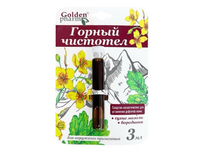 Balzam-tinktúra na bradavice a problémy pokožky Horský lastovičník  3 ml