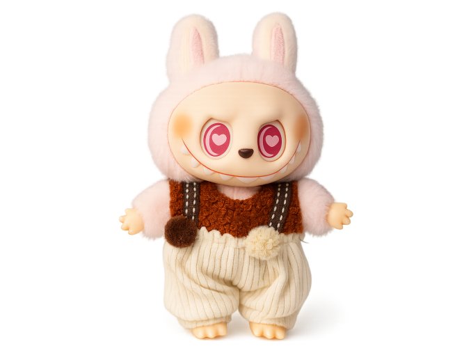 labubu s ružovými uškami, očami plnými srdiečok PM351