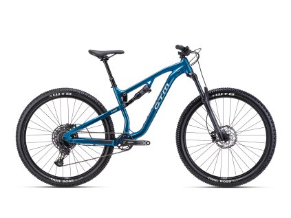 SKAUT 2.0 - hlubokomodrá perleť / teplá šedá (Typ rámu ALU 6061, rear travel 130mm, S, M, L, XL, Velikost S)