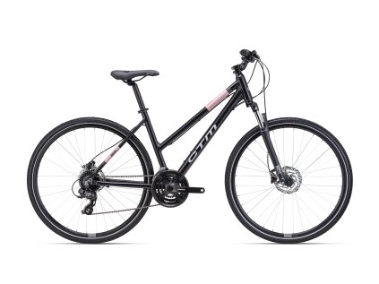 MAXIMA 3.0 - matná černá / lesklá starorůžová (Typ rámu ALU 6061, M, L, Velikost M (16"))