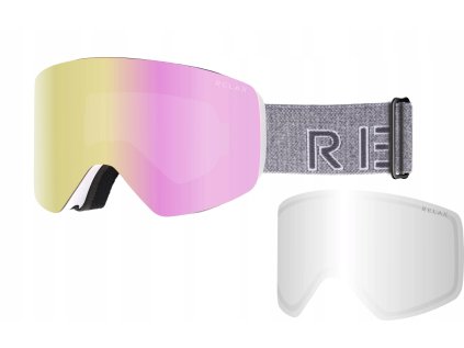 Lyzarske bryle s nahradnim zornikem Relax Flow HTG78A 24 25 bila