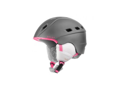 damska helma relax polar rh29c matna seda ruzova 20 21