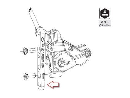 3558 db adapter ekar pro predni brzdic