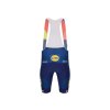 Krátke cyklistické nohavice s trakmi Santini Lidl-Trek RSL Team tmavomodrá/žltá (Veľkosť L)