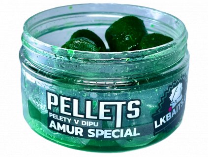 LK Baits pelety v dipu Amur Special 17mm, 60g