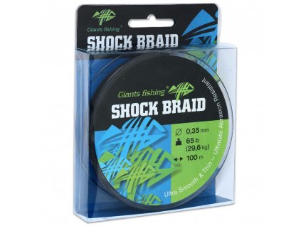 Giants fishing šoková šňůra Shock Braid Green 100m