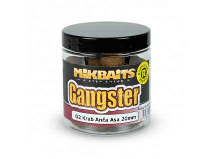 Mikbaits rozpustné boilie Gangster G2 Krab Ančovička Asa 250ml 1