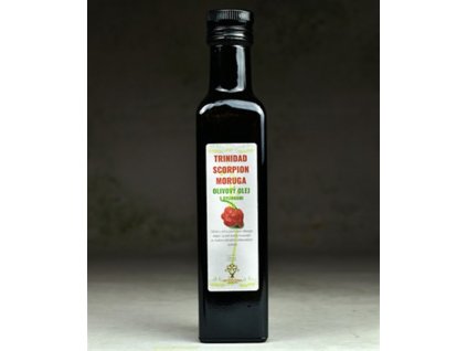 Semínka Chilli olivový olej s chilli Trinidad Scorpion Moruga 220ml