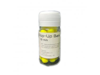 Mastodont Baits boilies Fluo Pop-Up Banana 10mm 30ml