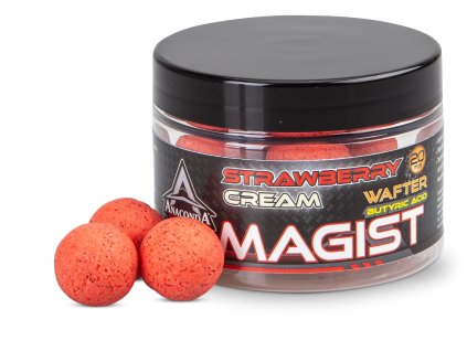 Anaconda vyvážené boilie Wafter Magist Strawberry Cream 70g