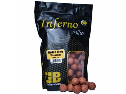 Carp Inferno boilies Nutra Line Višeň Chilli 24mm 1kg