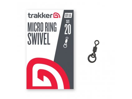 Trakker obratlík s kroužkem Micro Ring Swivel velikost 20, 10ks
