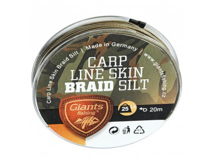 Giants fishing návazcová svlékací šňůrka Carp Line Skin Braid Silt 20m 25lb