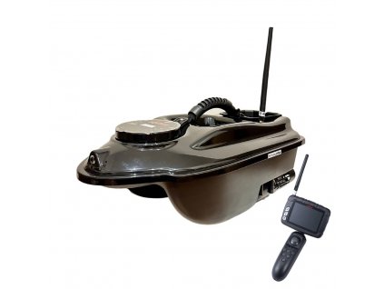 Boatman zavážecí lodička Actor černá s Echolotem a výklopníkem 10Ah baterie