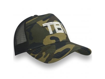 TB Baits kšiltovka Camo Trucker Cap