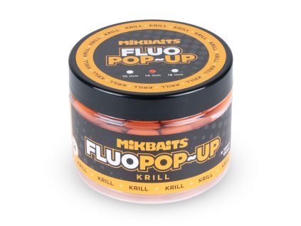 Mikbaits plovoucí fluo boilie Krill 150ml