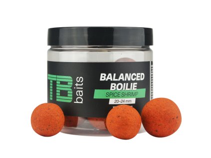 tb baits vyvazene boilie balanced atraktor spice shrimp 100 g 20 24 mm