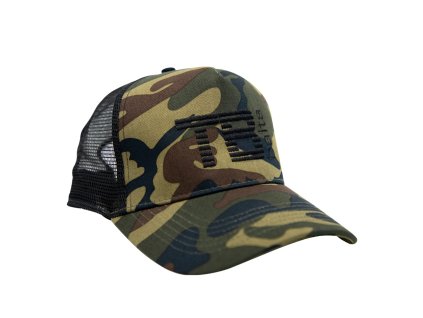 tb baits ksiltovka black camo trucker cap