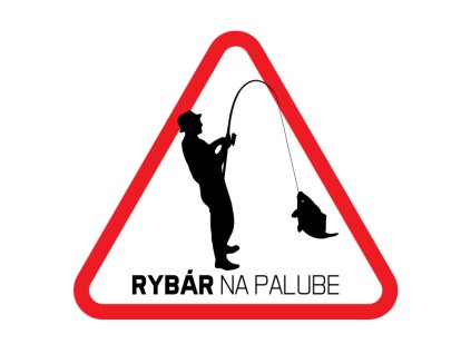 Delphin nálepka Rybář na palubě