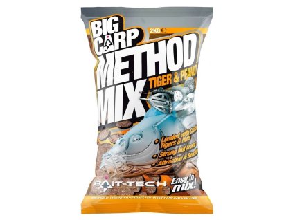 Bait-Tech krmítková směs Big Carp Method Mix Tiger Peanut 2kg
