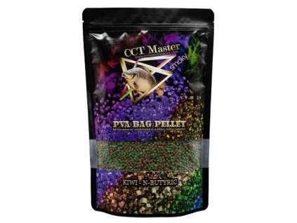 CCT Master peletky Smoky PVA Bag Pellet Kiwi N Butyric 700g removebg preview