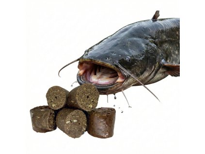 LK Baits sumcová peleta CATFISH Pellet Crushed FISH 38mm 6ks